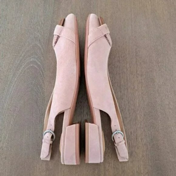 Gentle Souls by Kenneth Cole Athena Slip On Slingback Flats - Blush - Size: 8.5 - Picture 5 of 9